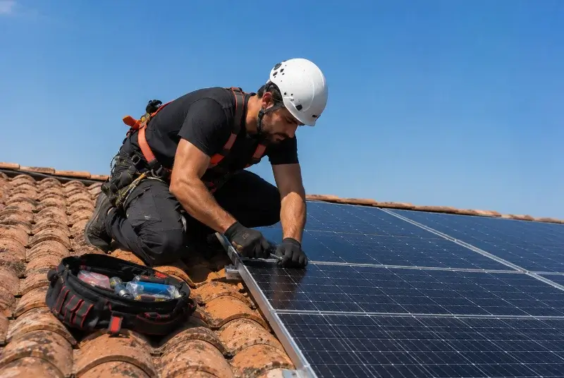 Maintenance et monitoring de panneaux solaires à Feyzin